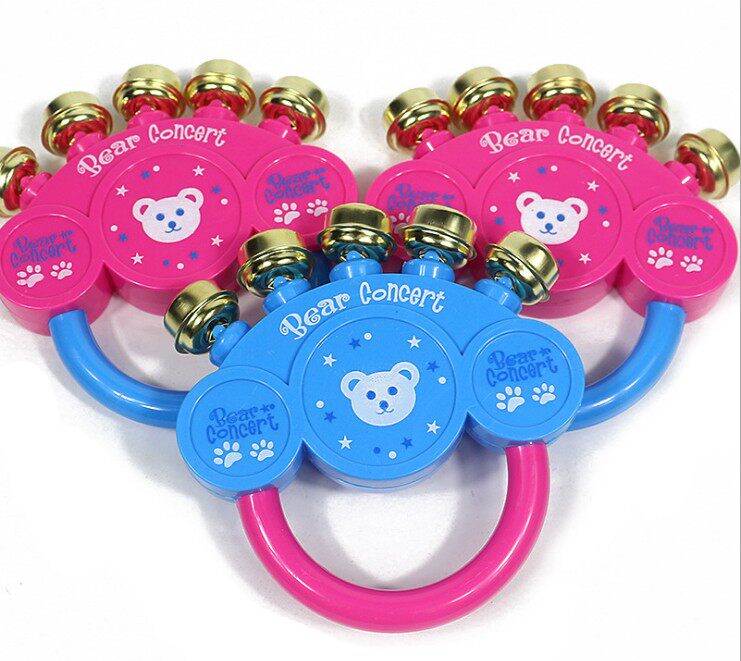 铃铛卡通婴儿手摇铃玩具热销摇铃金属清脆宝宝摇铃