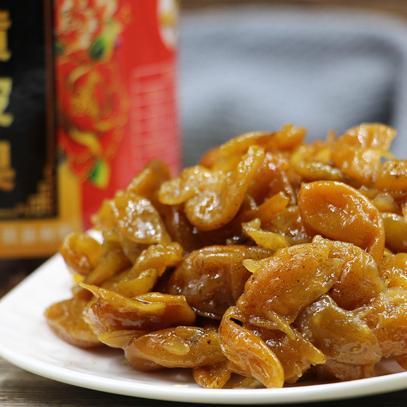 施发盛包邮无籽肉厚蜜制特大黄皮果脯干上等蜂蜜腌制零食蜜饯凉果