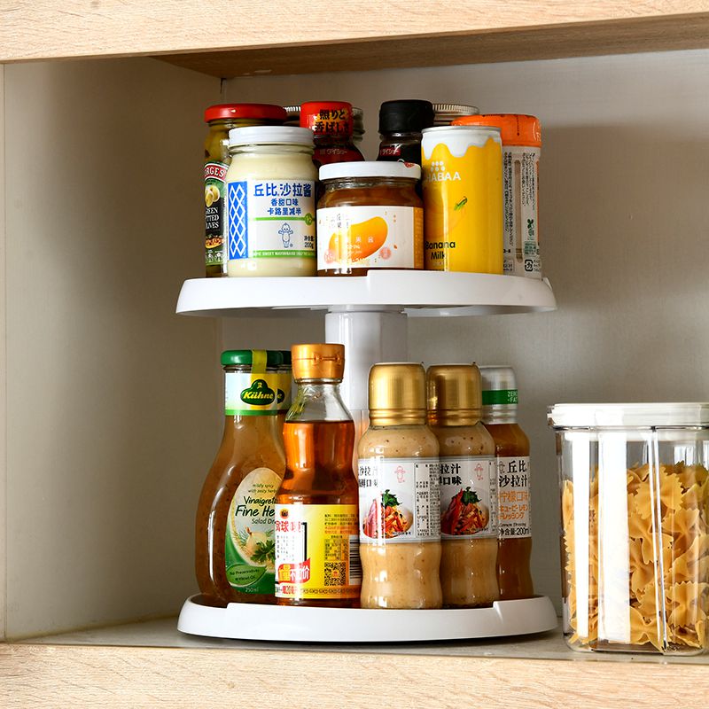 厨房多功能旋转式调味料置物架调味调味瓶瓶罐台面转角厨房置物架