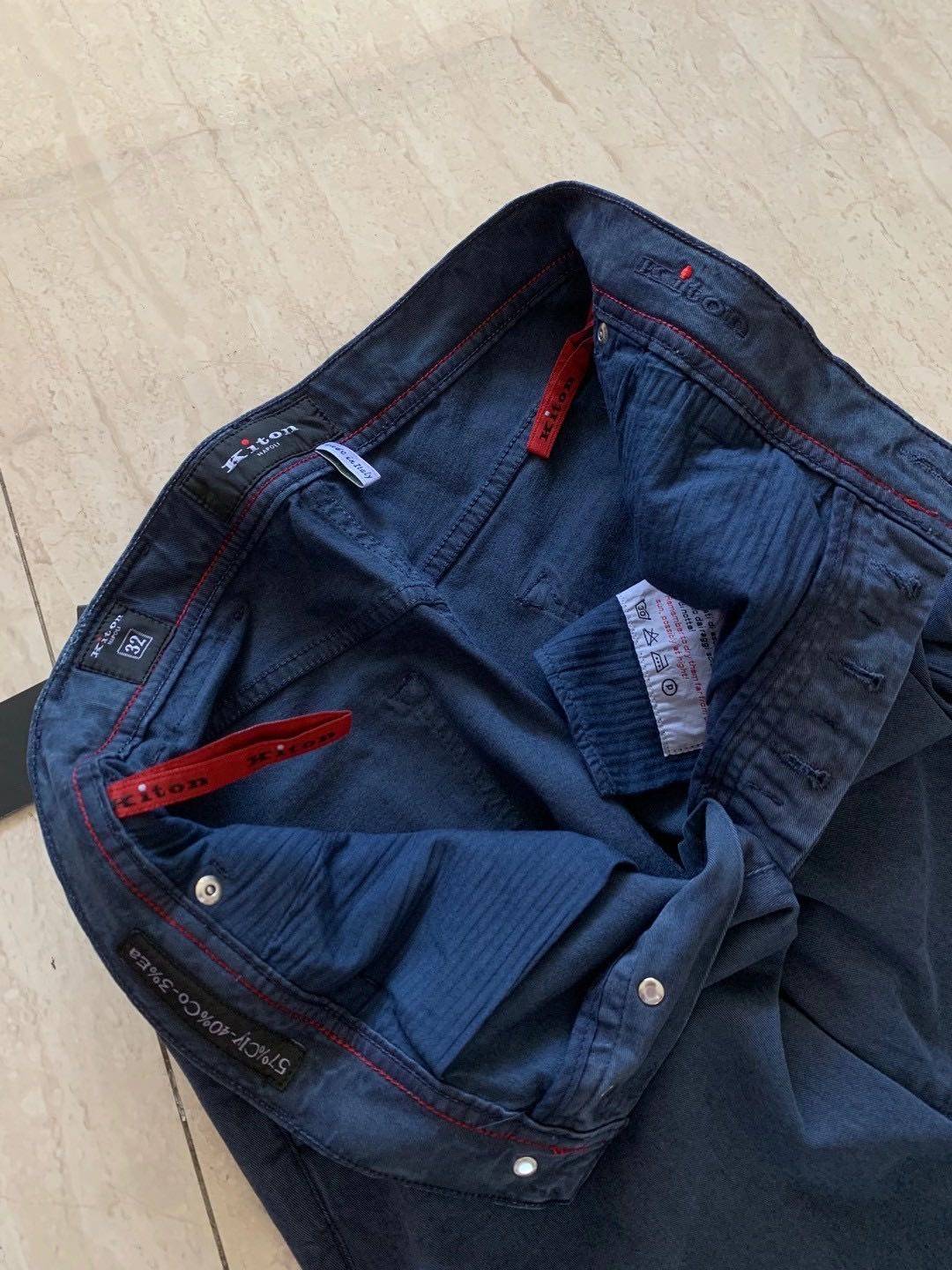 沈阳现货意大利kiton奇顿2021春夏男士海岛休闲休闲裤