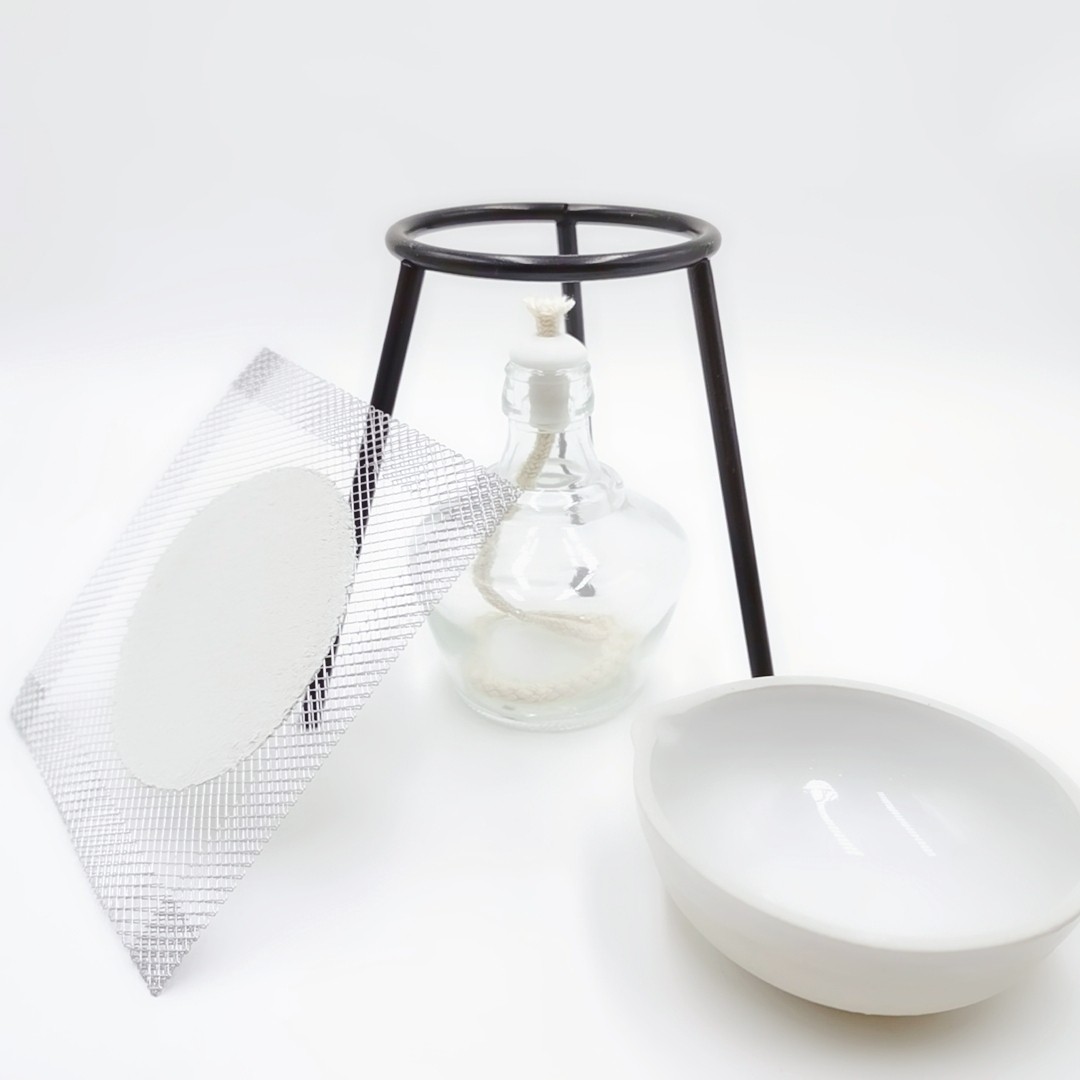 蒸发套装加热蒸发皿食盐食醋酒精灯150ml石棉三脚架其它