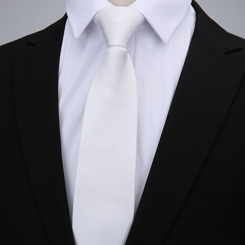 领带jisuin男士商务务正纯白色衬衫懒人拉链一拉领带