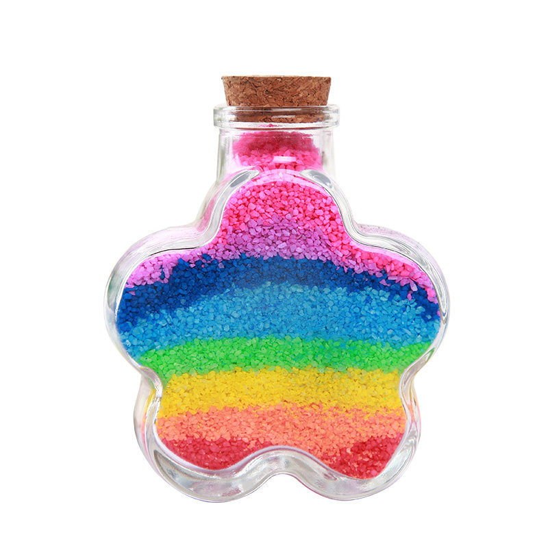 沙画儿童手工创意制作彩砂瓶套装益智玻璃许愿瓶沙画