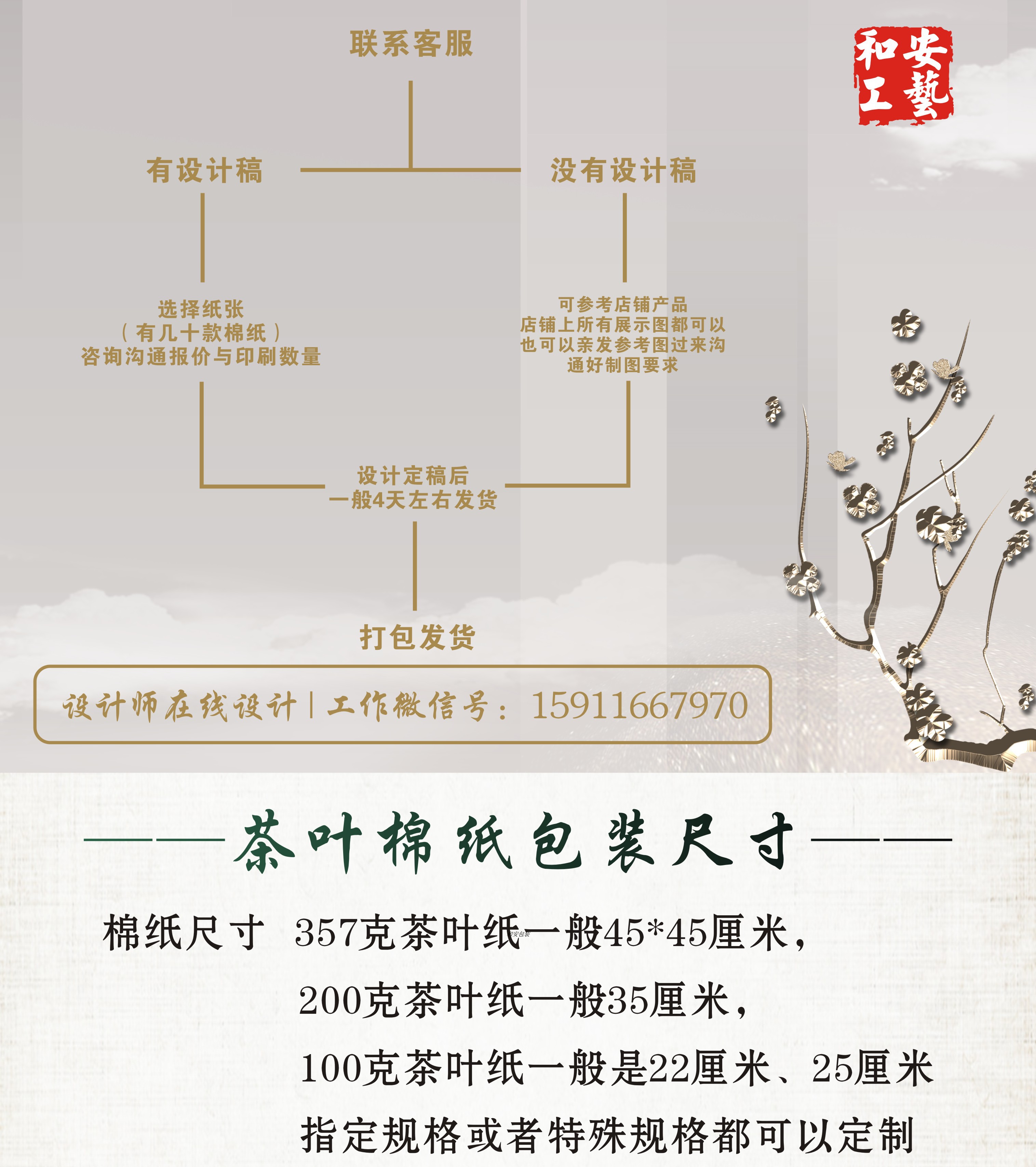 茶饼纪念饼茶包装纸棉纸设计印刷白棉茶叶普洱茶纸茶包装纸