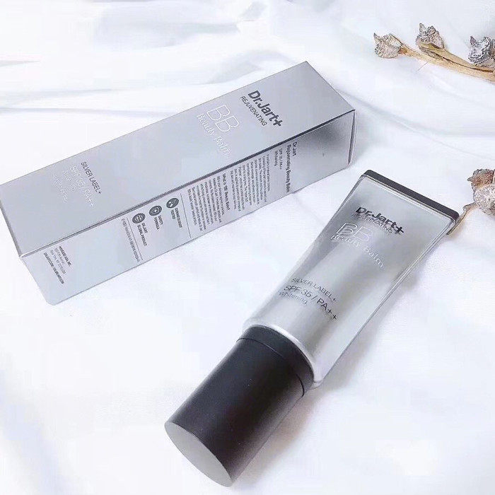 bb韩国drjart蒂佳婷经典银色霜控油遮瑕持银管男士bb霜