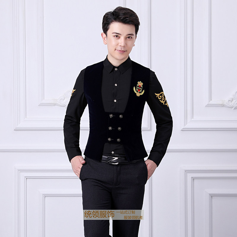 dj公主制服ktv少爷长袖套装酒吧夜总会包房酒店工作制服