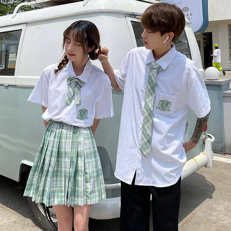dk制服衬衫jk衬衣毕业季校园风班套装情侣时尚套装