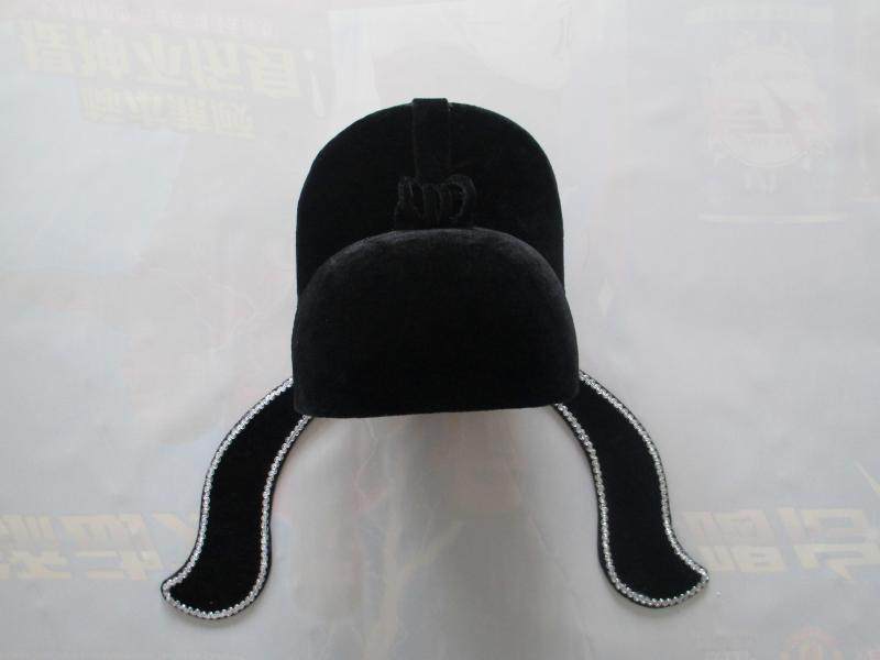 帽子唐朝硬纱小生盔头头饰李白越剧京剧戏剧民族服装