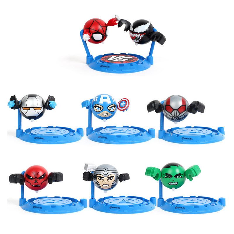 漫威爱动小钻风陀螺复仇者联盟蜘蛛钢铁侠美队飞旋陀螺
