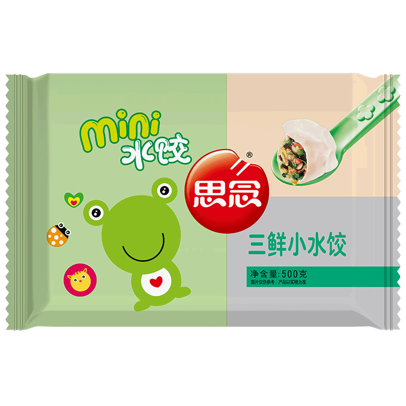 思念馄饨 火锅食材 思念猪肉三鲜迷你小水饺 500g