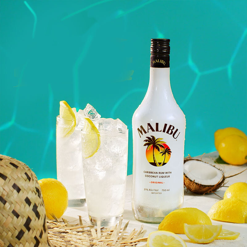 进口洋酒malibu马利宝加勒比椰子朗姆酒烘培利口酒鸡尾酒700ml