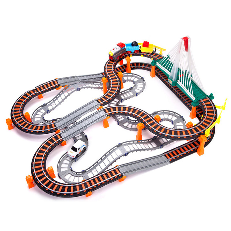立昕托马斯火车轨道玩具套装男孩小汽车儿童电动电动