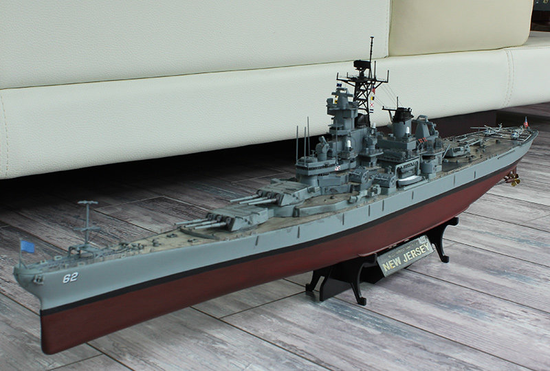 小号手拼装 军事战舰模型 350仿真二战新泽西号战列舰军舰船模 - 爱购
