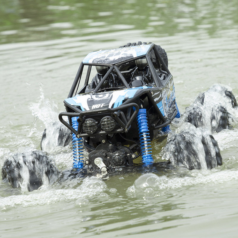 超大六驱遥控汽车越野车水陆两栖四驱车大脚无线充电玩具男孩礼物