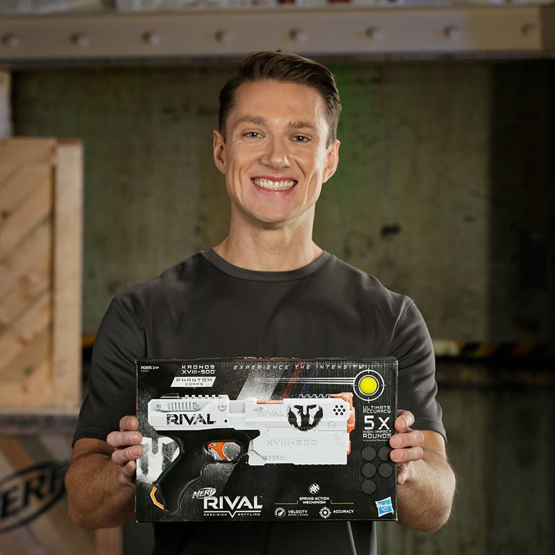 孩之宝热火nerf克洛诺斯发射器竞争者系列球弹玩具枪男软弹枪