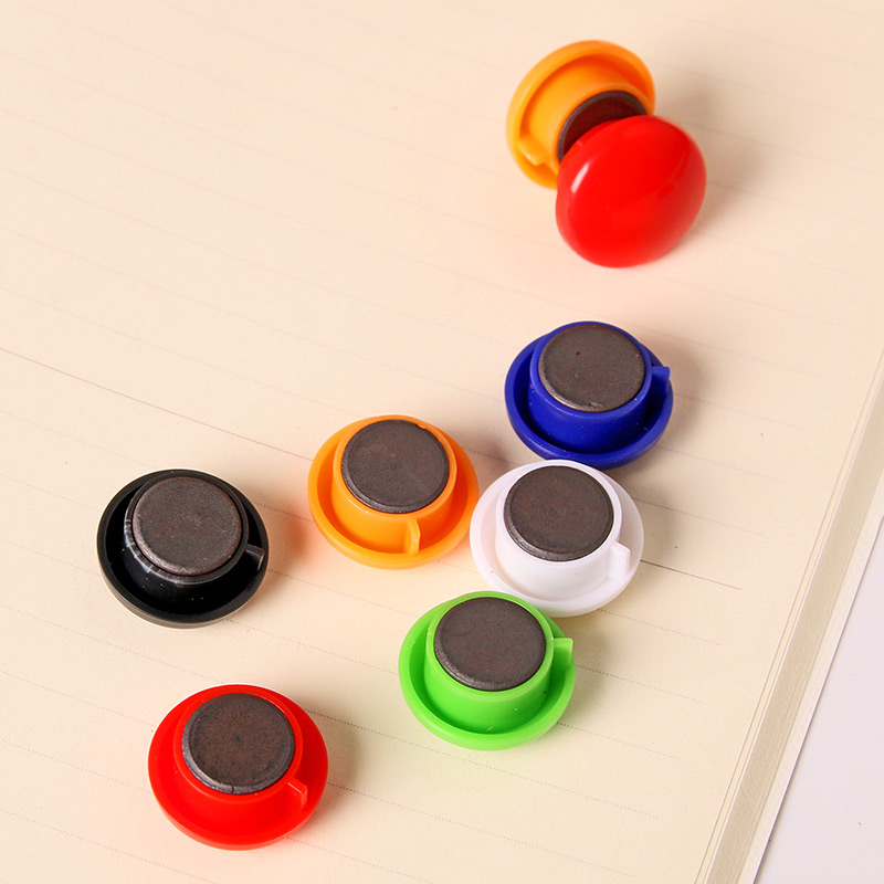 得力7824磁扣白板吸铁石磁粒磁力超强办公生活用品磁性贴