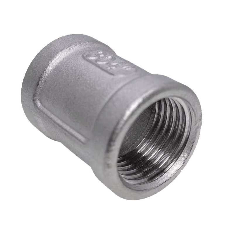 不锈钢铸内直接管箍外丝接头dn15dn20丝口直通管接头