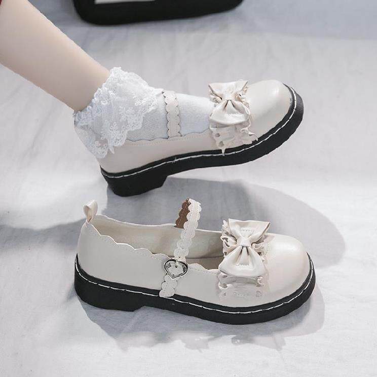 皮鞋女童jk玛丽珍中大童袜袜子夏天女鞋白色单鞋