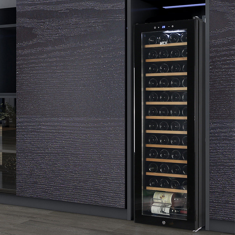 hck哈士奇140w红酒酒柜客厅办公室超薄嵌入式冷藏酒柜