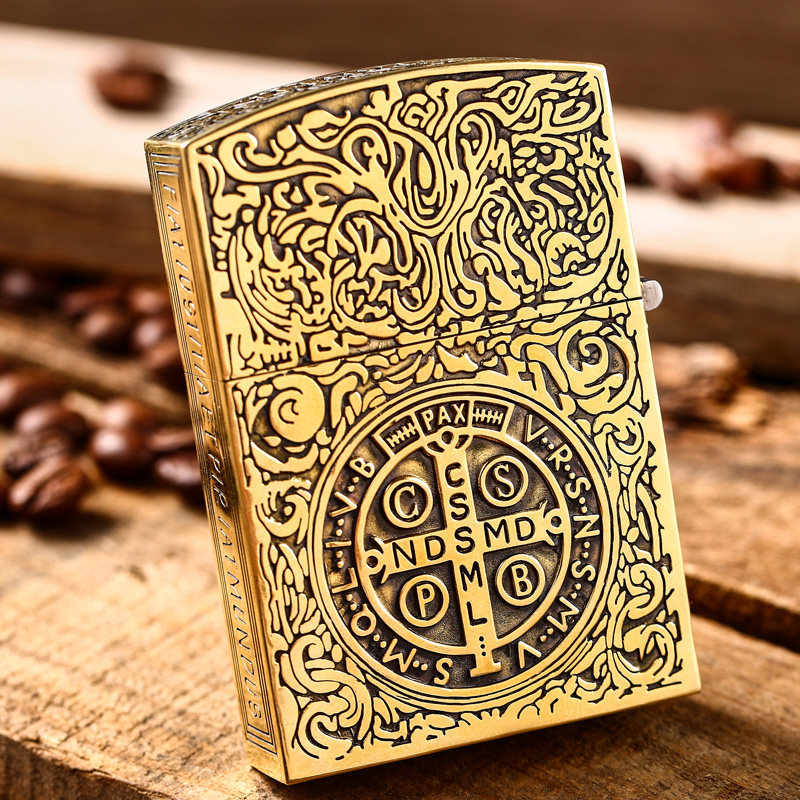 zippo纯铜打火机地狱神探康斯坦丁恶灵挽歌电影版纪念zippo