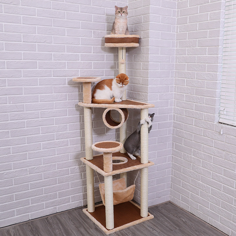 猫爬架大型猫架猫窝猫树一体趴架多功能猫抓柱架子不占地猫咪用品