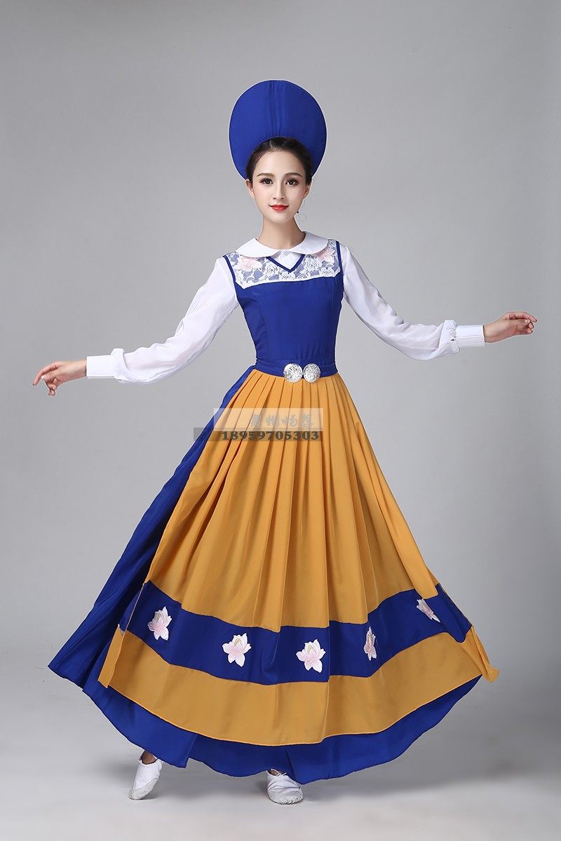 服装新款国外瑞士舞台欧洲走秀荷兰瑞典传统民族服装