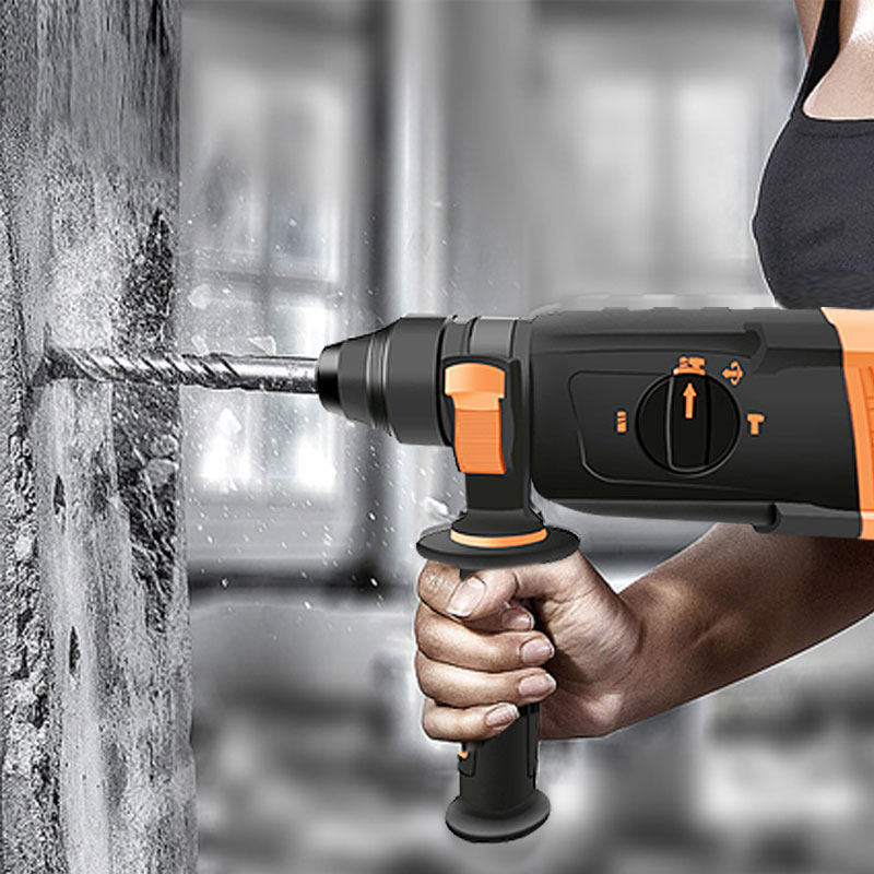 驰格功能电锤冲击电钻圆柄工业家用1500w大功率电锤