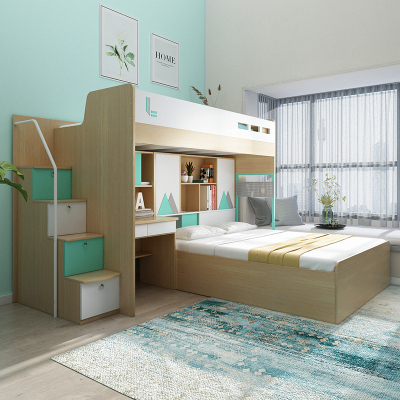 小房间儿童童床上下床省空间双层多功能小户户型上下高低
