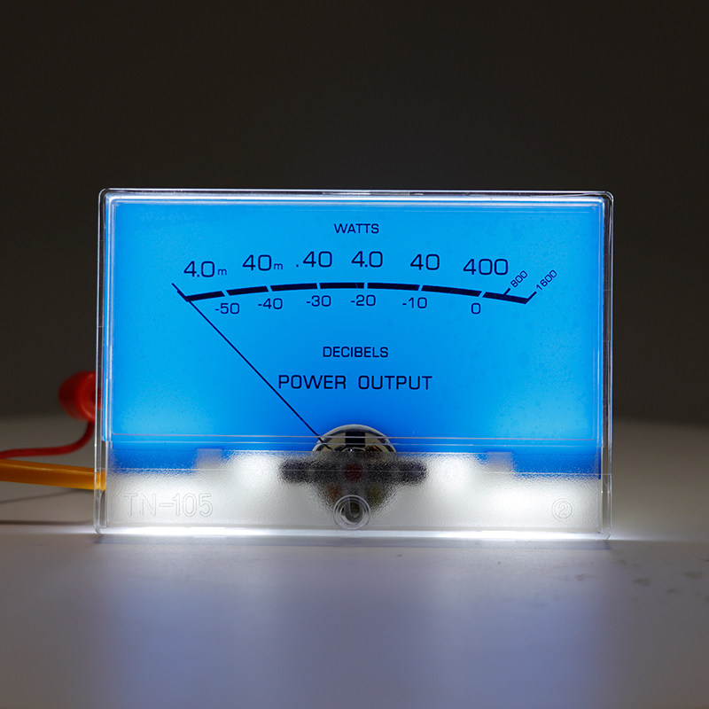 vu电平表tn105胆机功放表头前级麦景图湖水蓝高精度db音频功率表