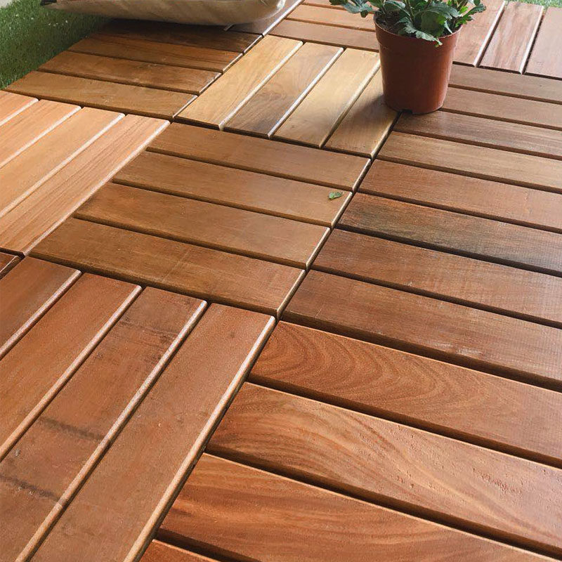 阳台木地板防腐户外拼接露台自铺阳光房室外菠萝格实木地板