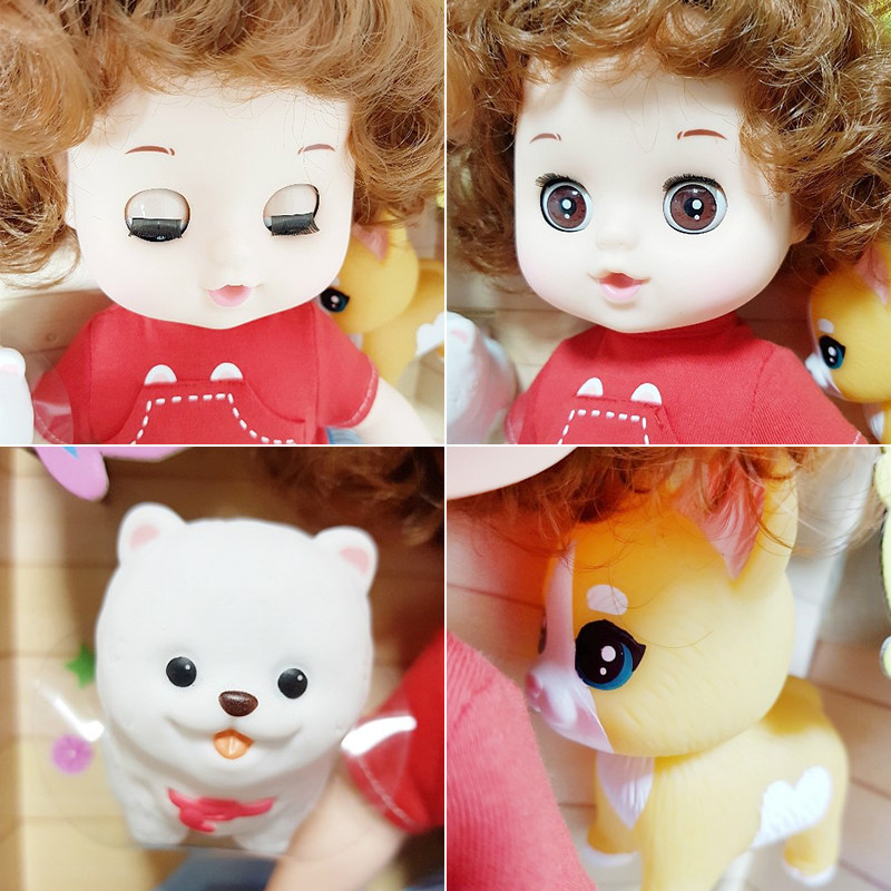 韩国小豆子玩具儿童仿真娃娃女孩公主化妆套装婴儿礼物过家家游戏