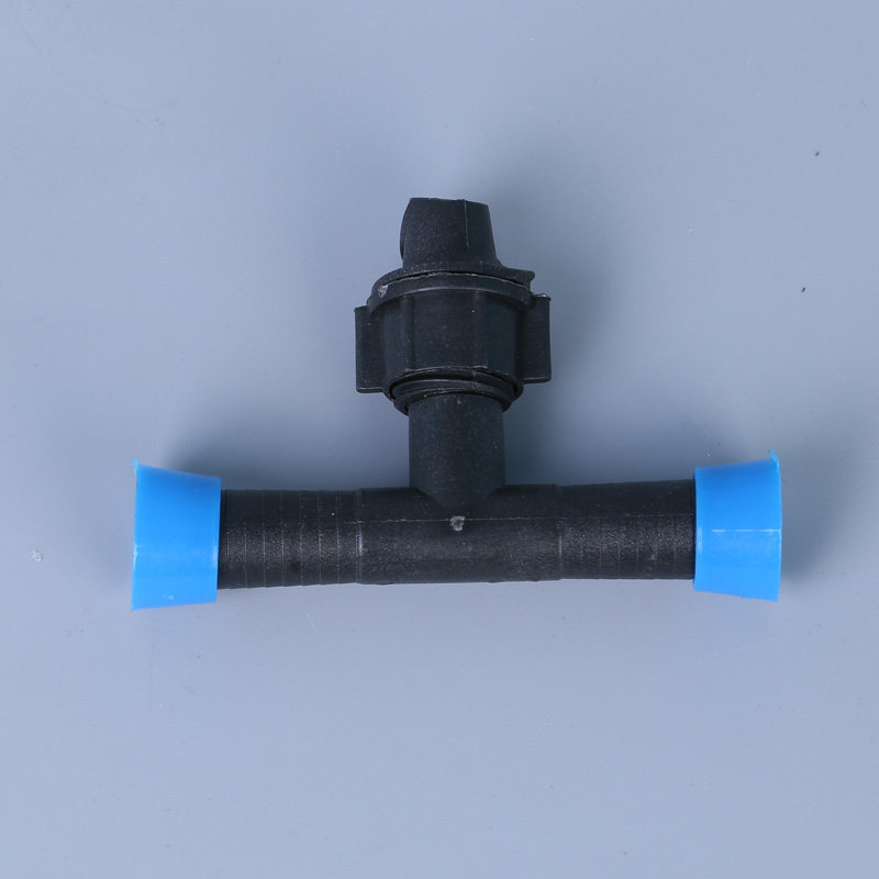 节水灌溉16旁通阀门直通三通快速水管滴灌管带大棚接头滴灌带配件