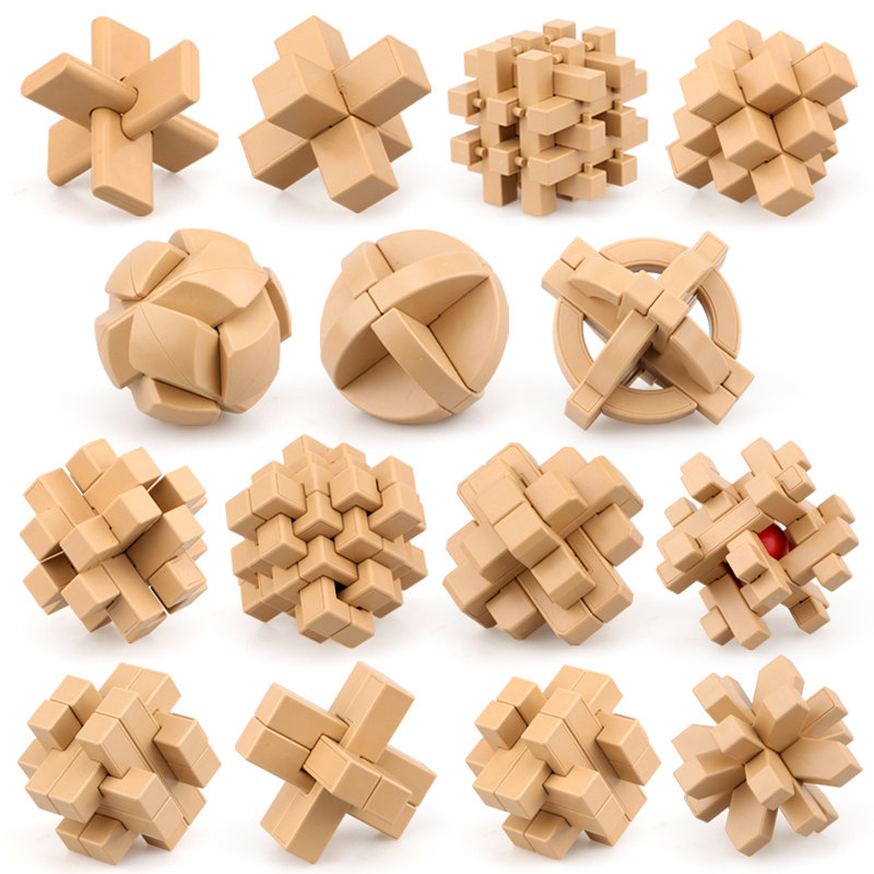 奇艺孔明锁全套儿童益智动脑玩具大号成年高难度小学生鲁班锁套装