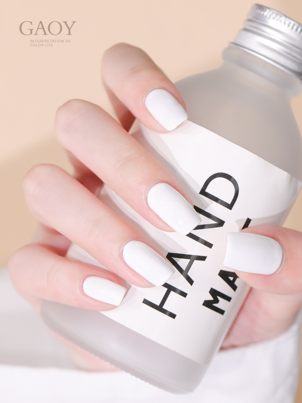 戈雅白色甲油2021年新款纯白指甲油美甲专用特黑甲油胶