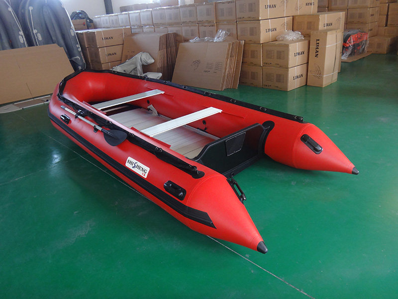 sa红色仕晟优质进口pvc610钓鱼橡皮艇冲锋高速皮划艇充气艇