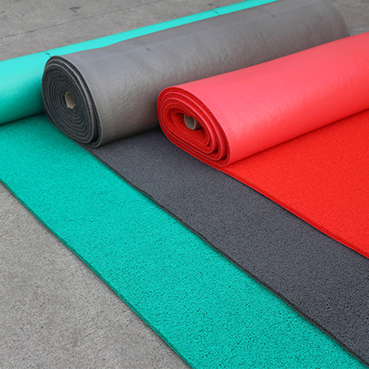 pvc红地毯塑料丝圈防水防滑刮尖地垫酒店迎宾地毯