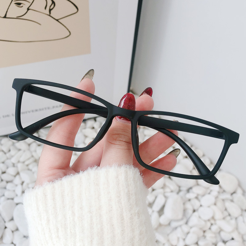 超轻tr90透明近视眼镜女韩版潮网红款眼镜框可配有度数方框平光镜