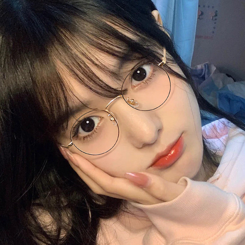 纯钛复古小框近视近视眼眼镜女韩版网红款眼镜框定制成品光学镜