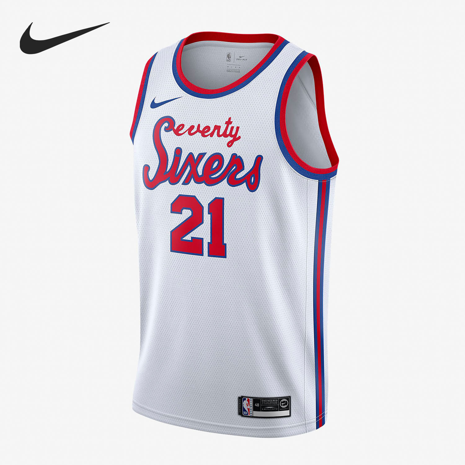 nike耐克正品费城人队swnikenbajersey男子篮球服