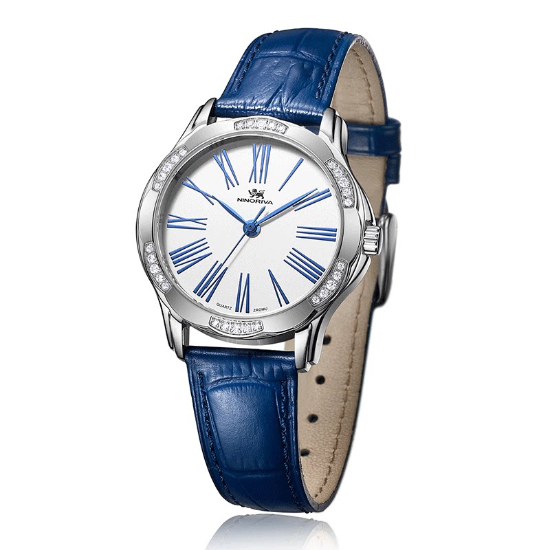 尼诺里拉ninoriva轻奢菱艺系列石英女表11029国产腕表