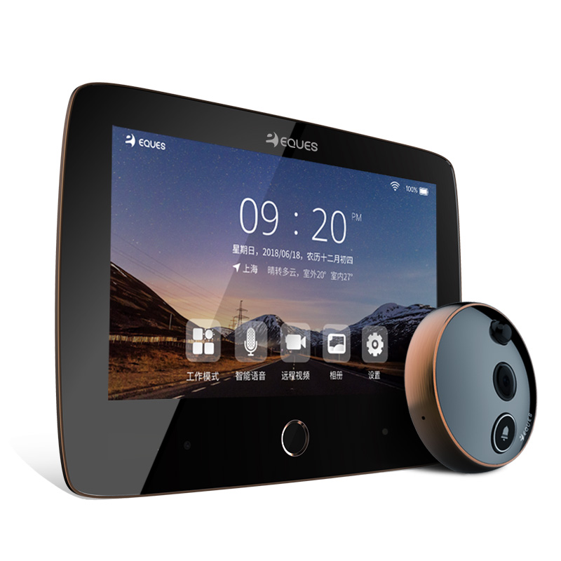 版电子可视猫眼监控摄像头防盗可视门铃