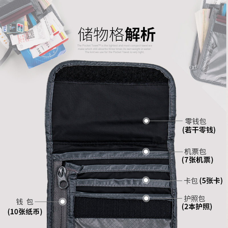 seatosummit护照夹旅行机票夹护照包收纳包 多功能证件包证件袋 - 图1