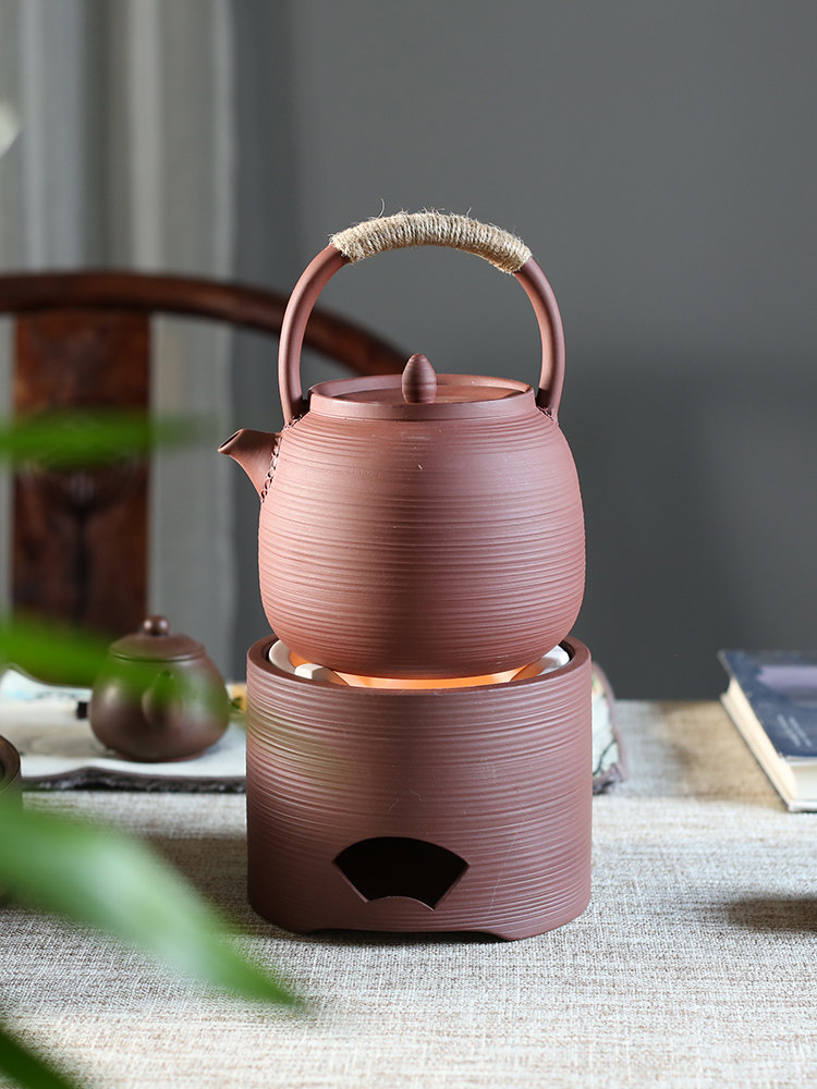茶壶茶具陶瓷煮茶中式烧水壶复古炭炉风炉核桃茶壶