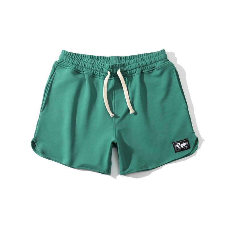 高档纯棉运动短裤男 跑步健身三分裤 夏季针织卫裤男 3分田径短裤