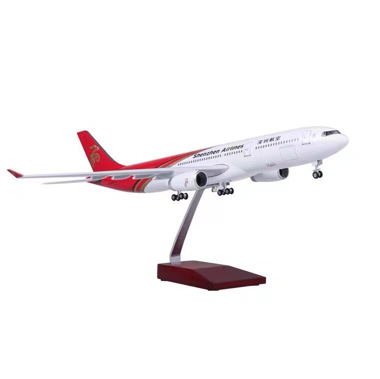 47cm带轮子带声控灯深圳航空737 800飞机模型320深航330客机航模 - 痕