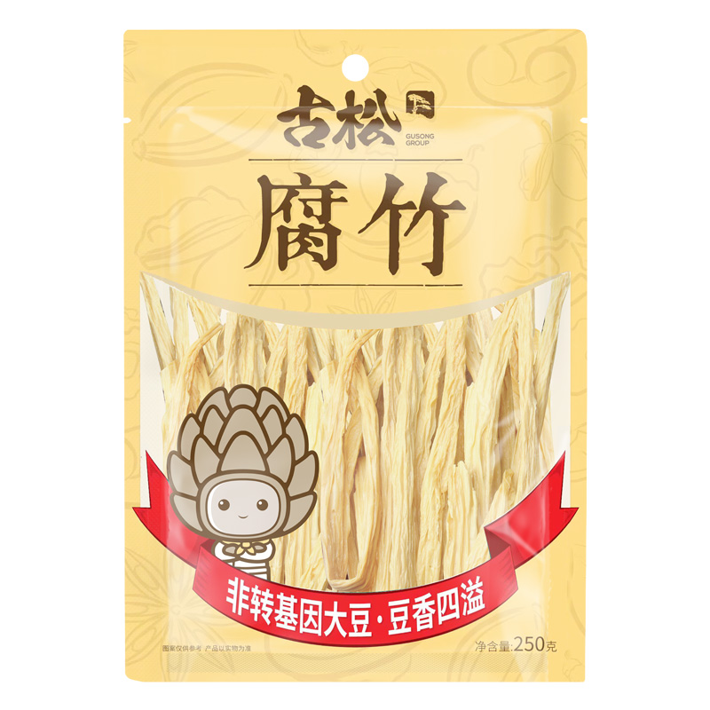 【猫超同款】古松腐竹250g*2袋