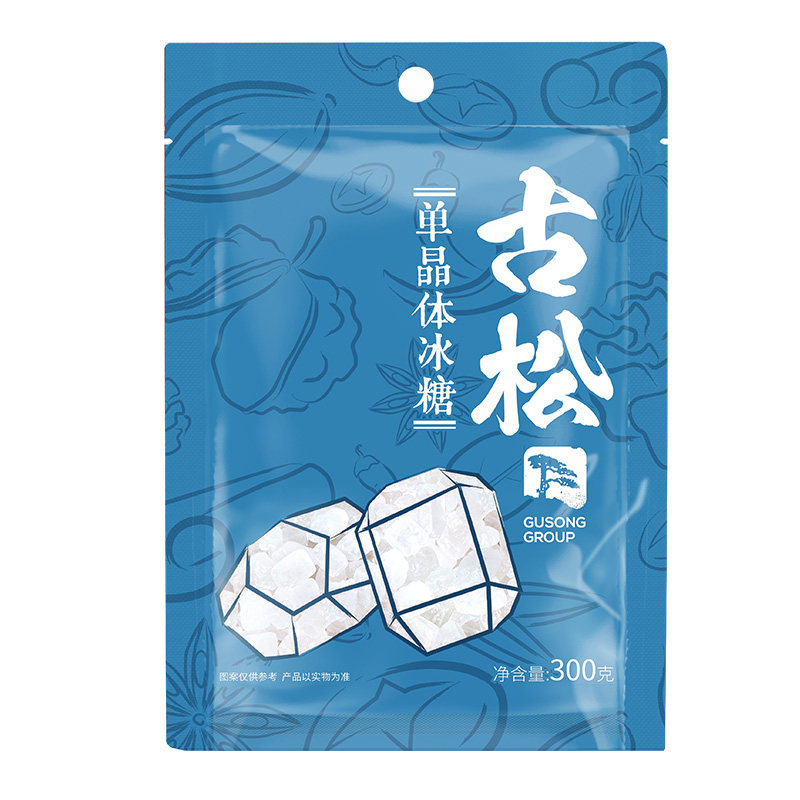 古松 单晶冰糖300g*3袋甘蔗冰糖