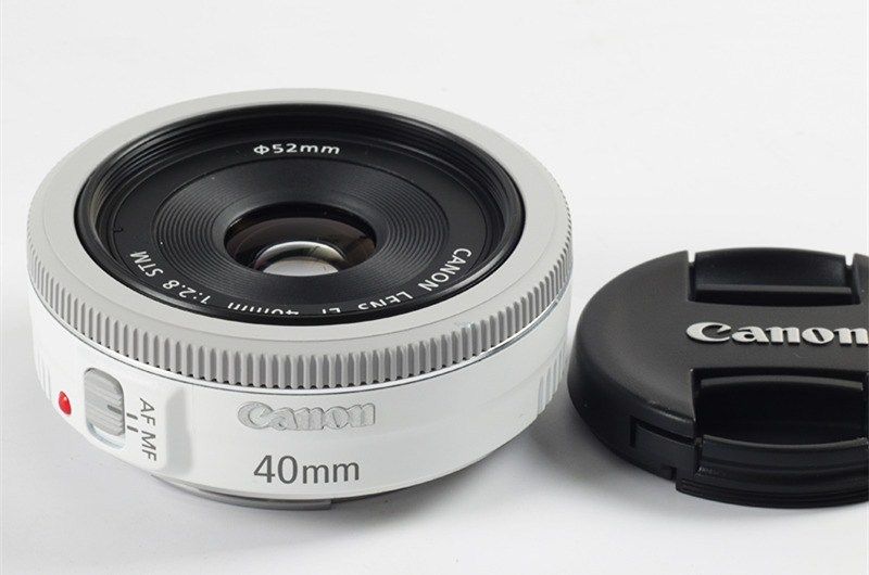 佳能镜头全新40mm2.8stm白色200d100df2.8单反镜头