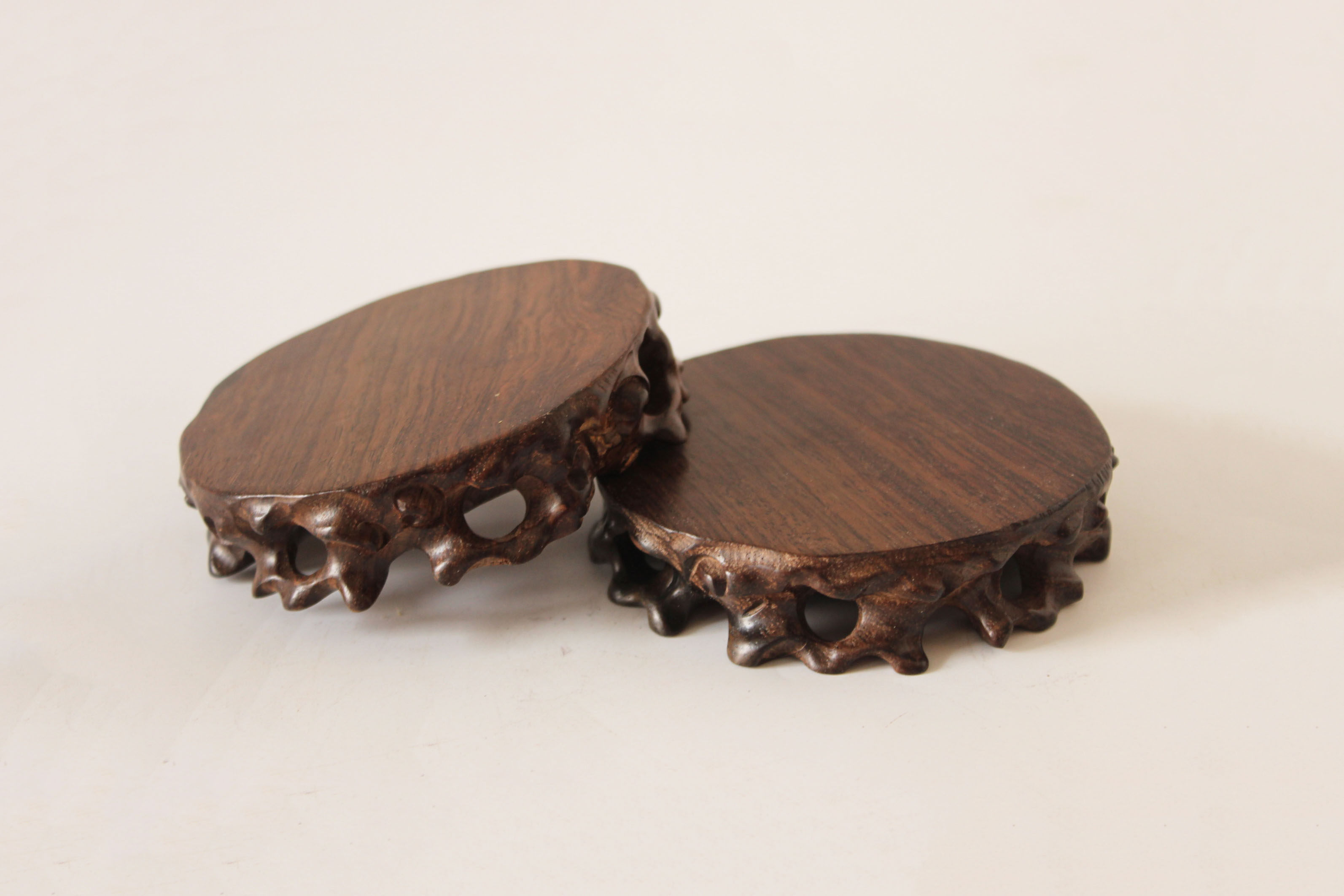 底座实木奇石木质根雕椭圆茶壶紫砂壶木托茶垫木雕