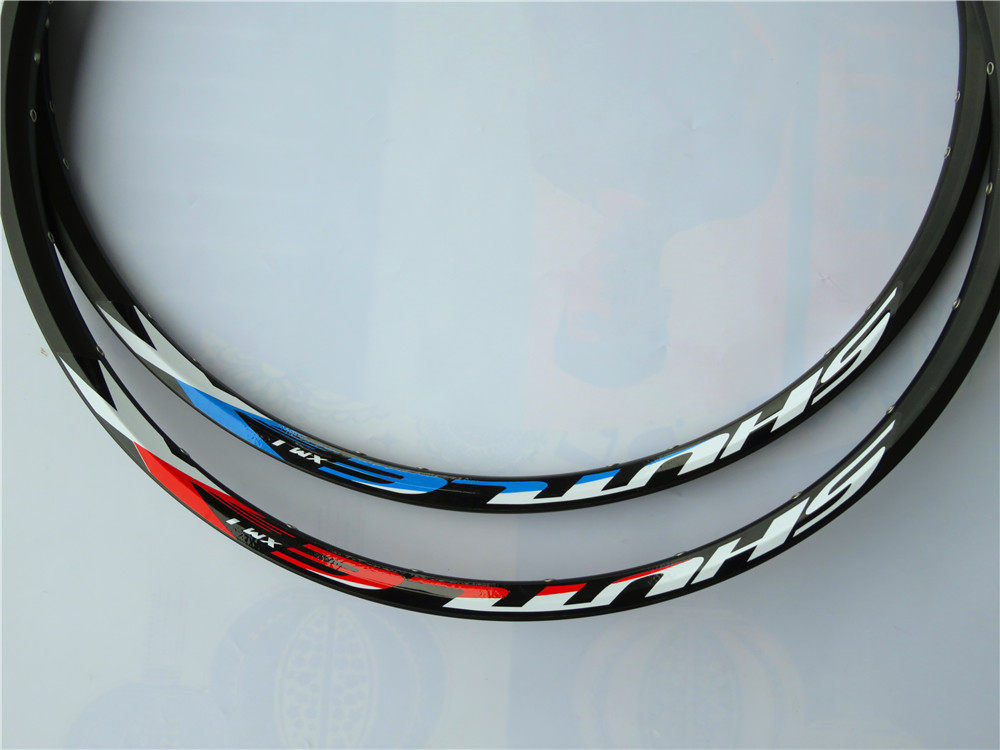 山地车圈26寸24孔32孔双层铝合金刀圈车纯碟自行车车圈